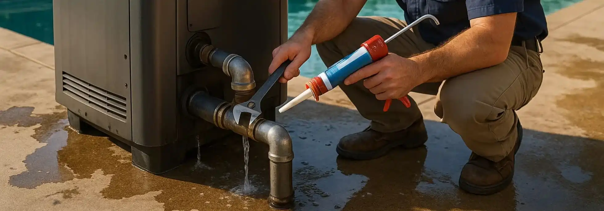  Pool Heater Leak Repair - HVAC Georgetown